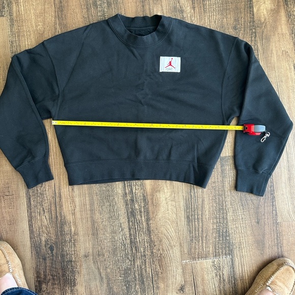 Jordan Flight fleece Black crop Sweatshirt - Picture 2 of 8